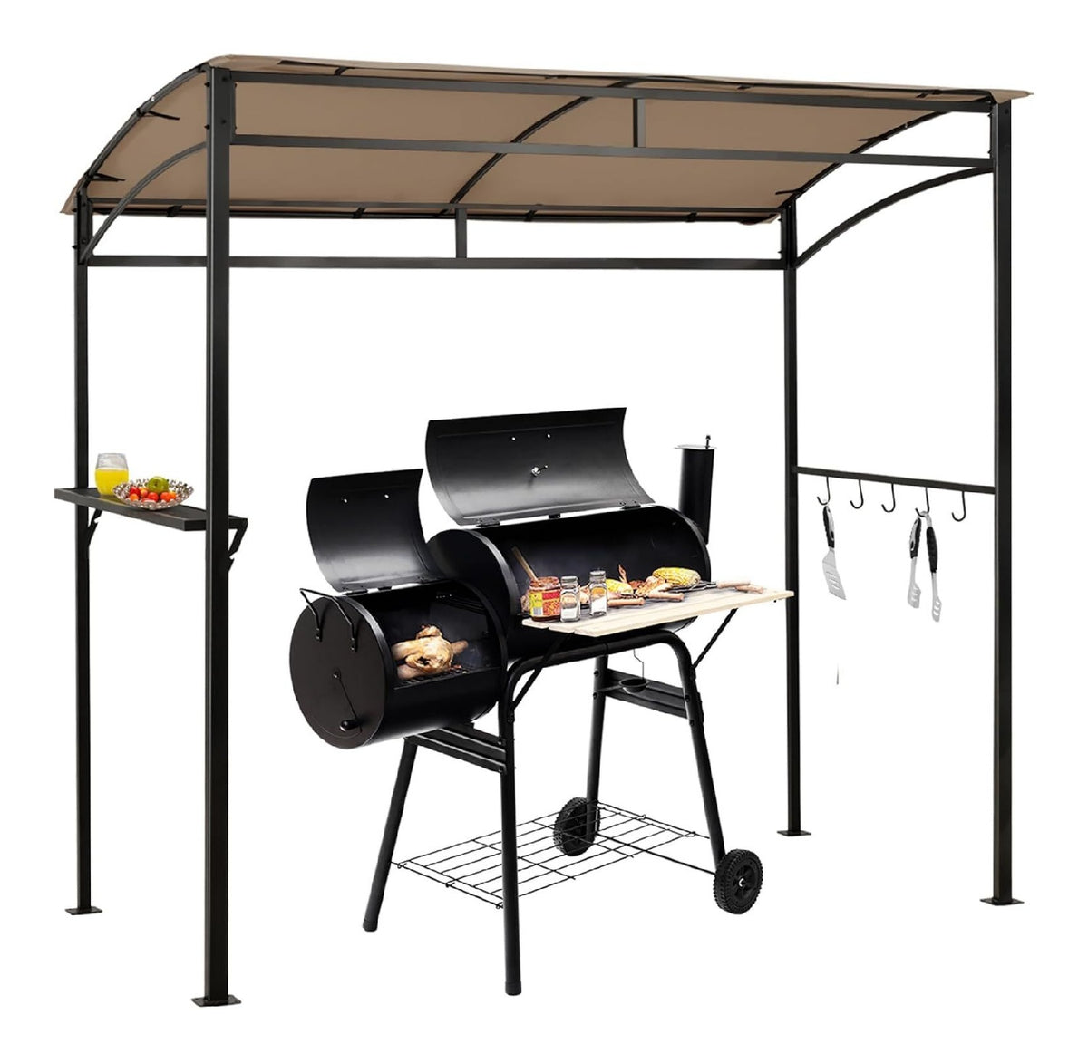 Struttura Robusta Durevole Grazie Gazebo 211 cm 216 x 134 x 211 cm