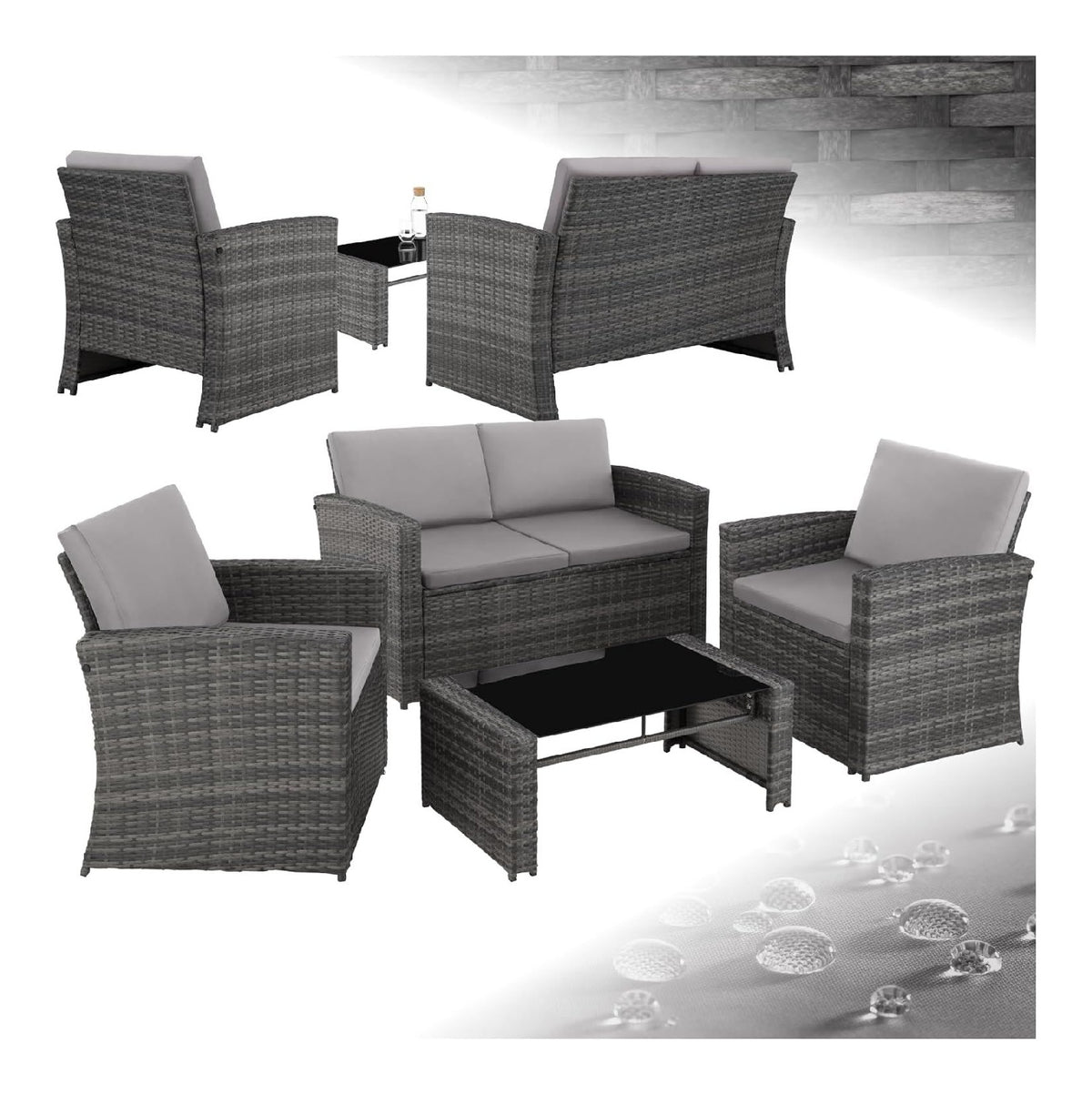 Set da conversazioni per uso esterno nostro salottino rattan offre