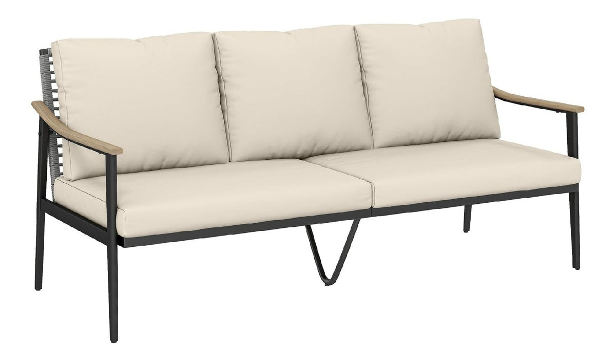 DIVANO ESTERNO VIMINI Dotato per giardino, Divani 168 cm 8 cm