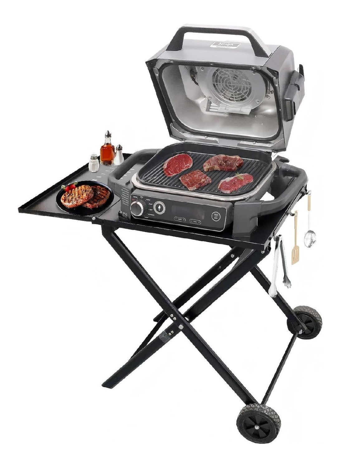 Carrelli Ninja BBQ Grill dimensione 74 cm 52 cm