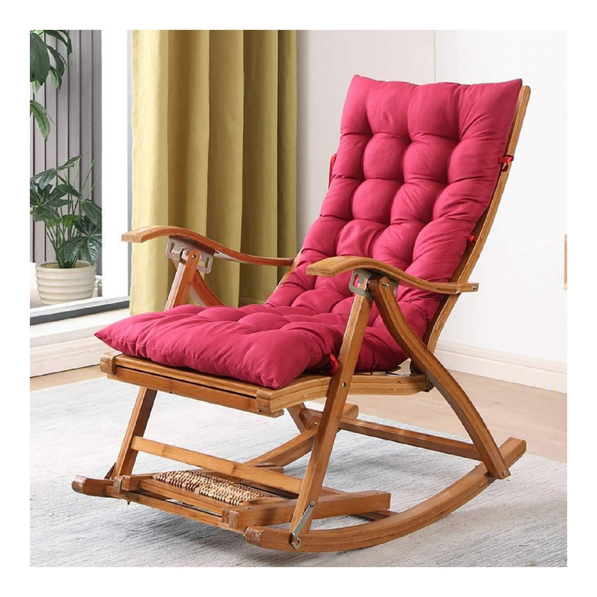 Sedia bambu naturale ventilazione per giardino, Sedie a dondolo 150 kg