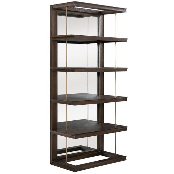Etagere Kai in noce scuro