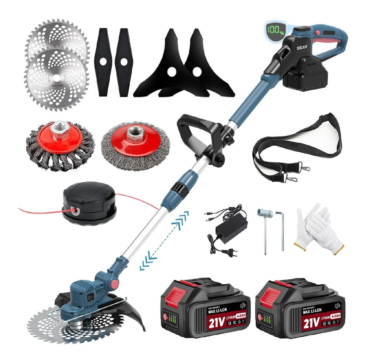 Tagliaerba Multifunzione elettrico lame Motofalce e decespugliatori 22 cm 145 cm