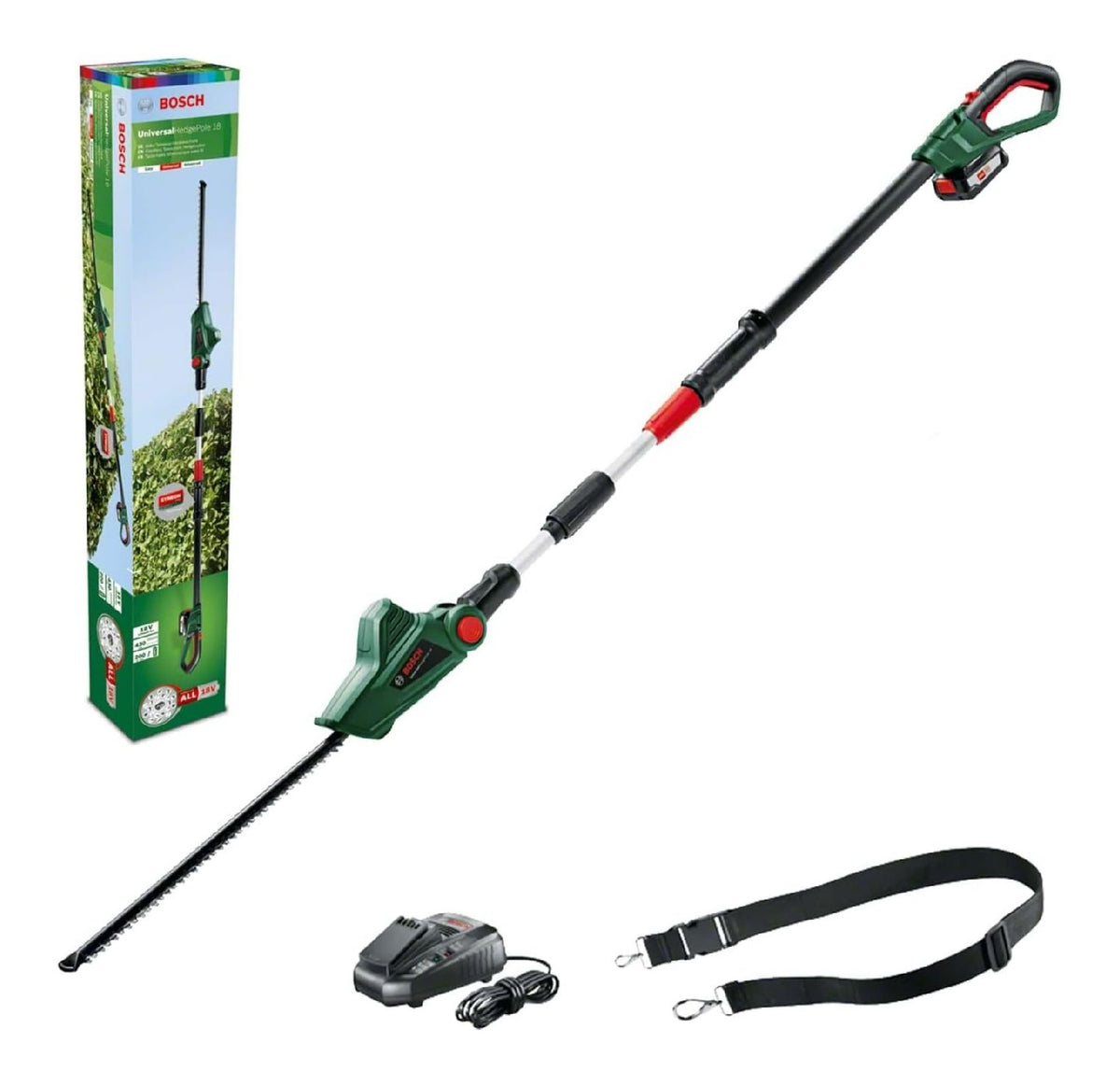 Tagliasiepi per uso esterno telescopico batteria UniversalHedgePole ottimo