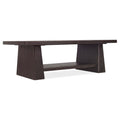 Tavolino cocktail rettangolare legno fluttuante, Legno Bruciato