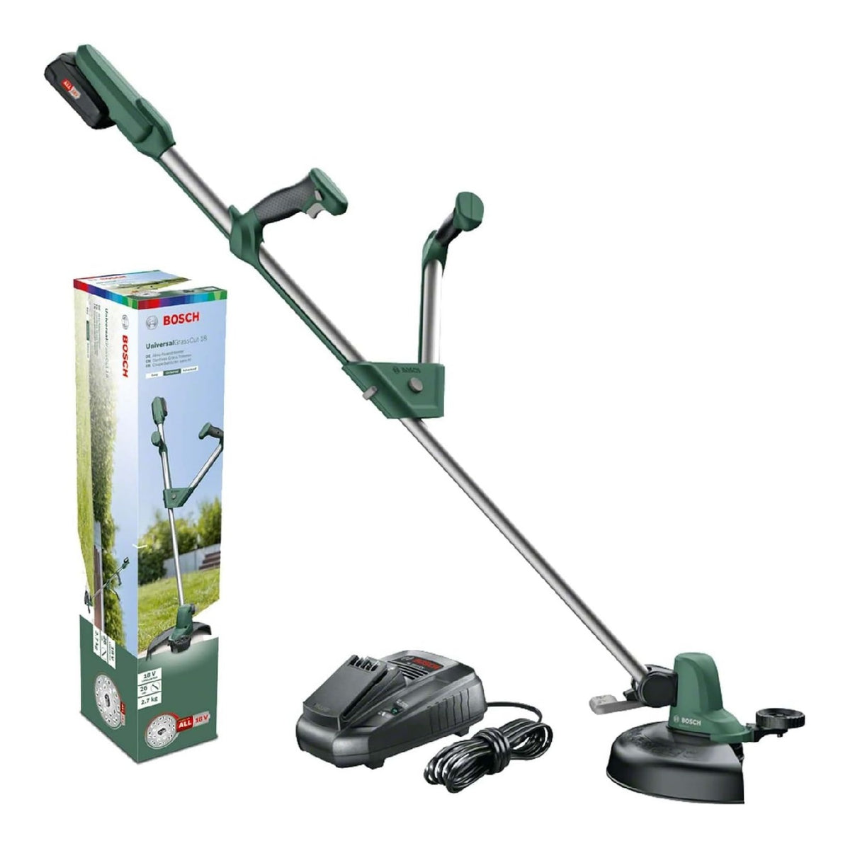 Tagliabordi 18V con utensili giardino Universal soluzione