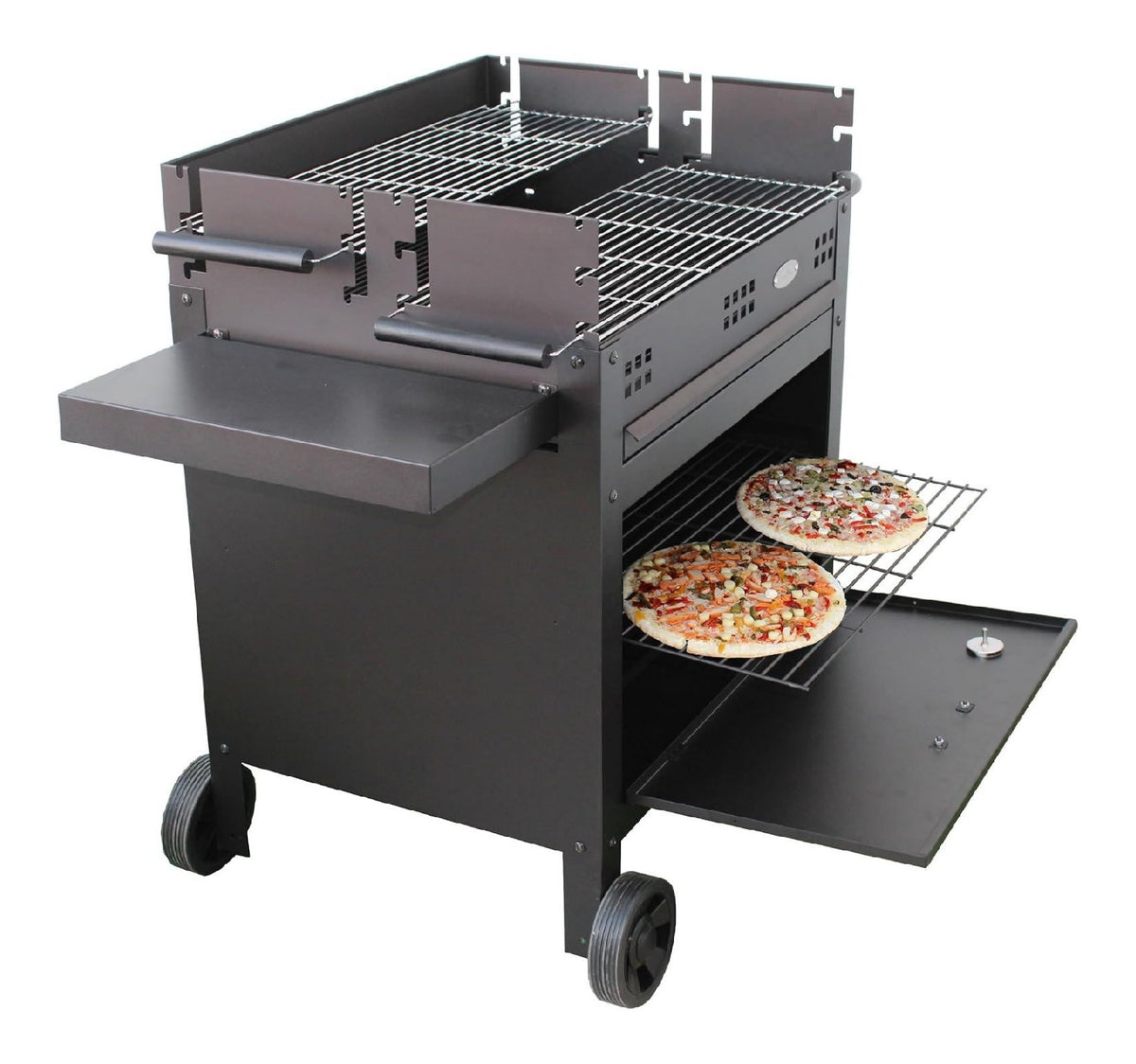 carbone forno pizza indipendente per giardino, Barbecue a legna 26 cm 92 cm