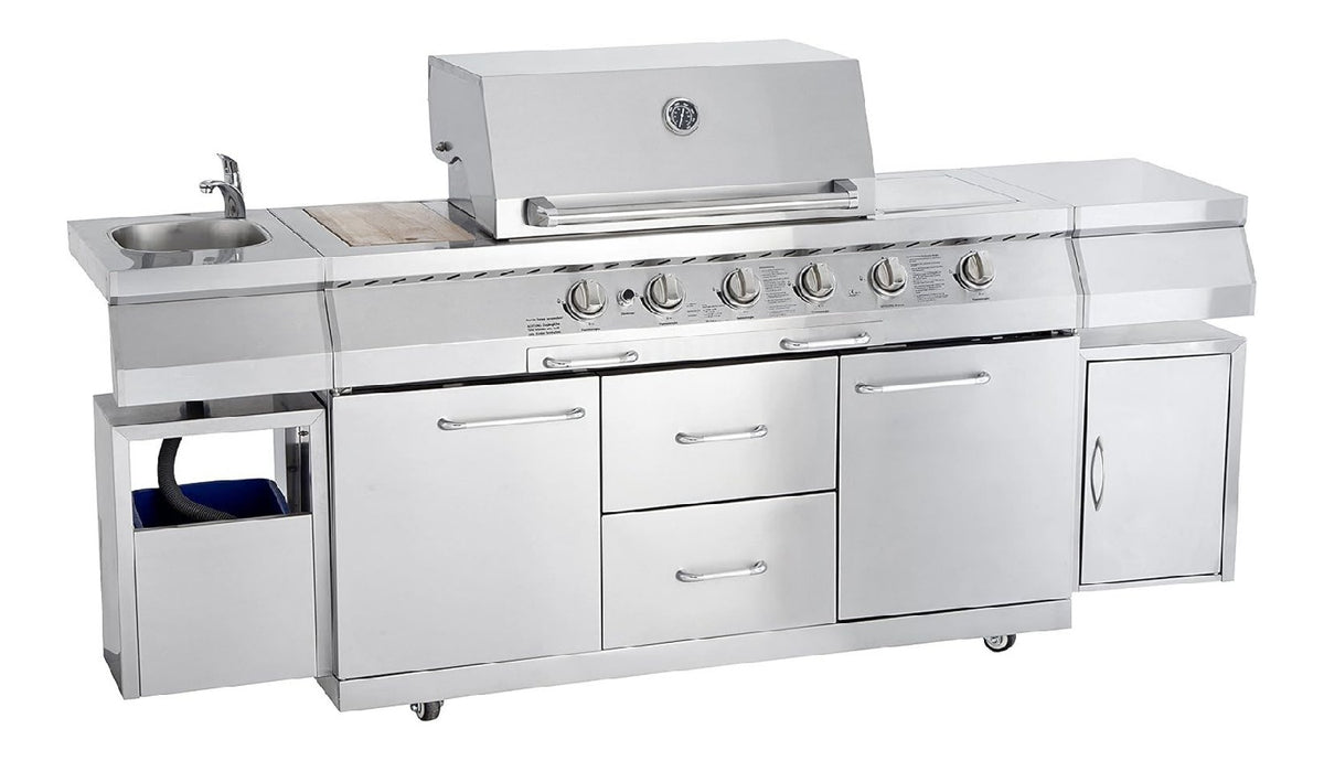 Barbecue a gas 44cm 66x 44cm con fornelli potenza totale Dimensioni