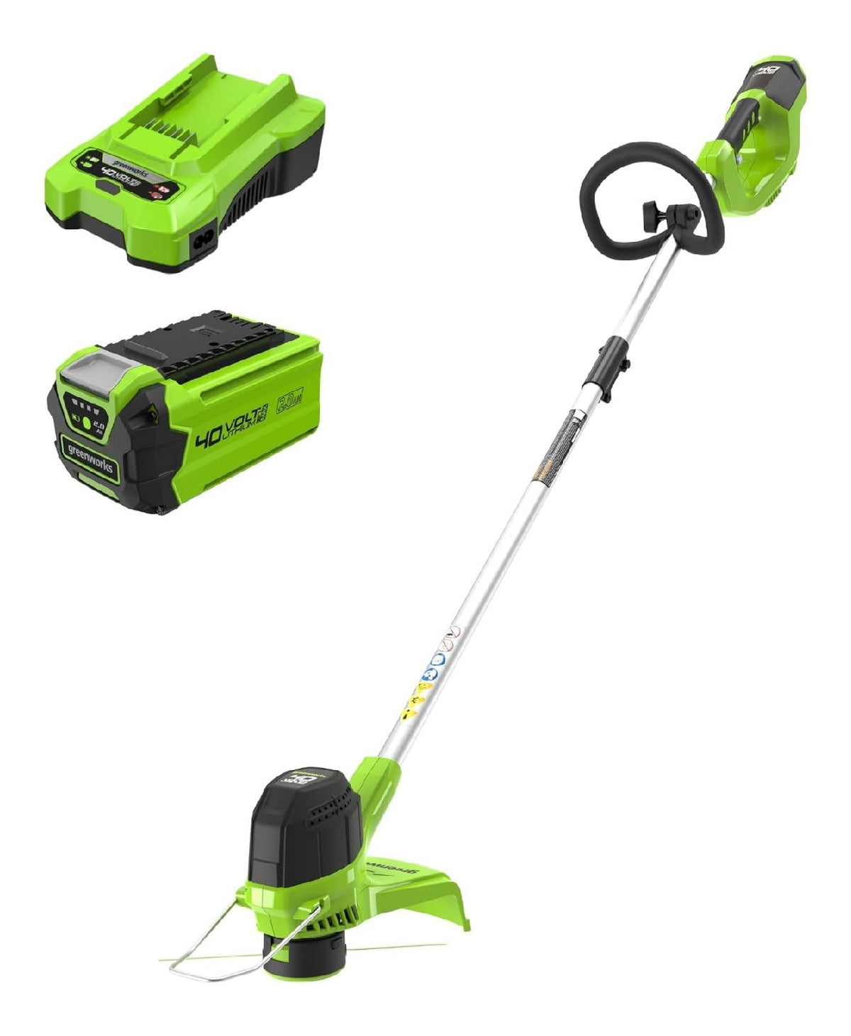 POTENTE LEGGERO BEN maniglia per giardino, Motofalce e decespugliatori 40V 2Ah