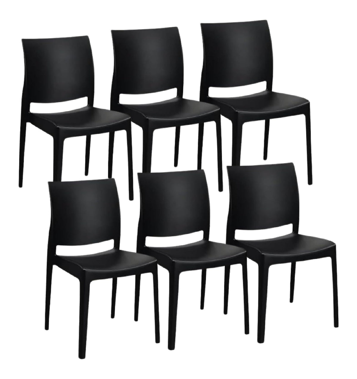 DESIGN MODERNO SINUOSO sedia Sedie per tavolo da giardino 46cm 80,5cm