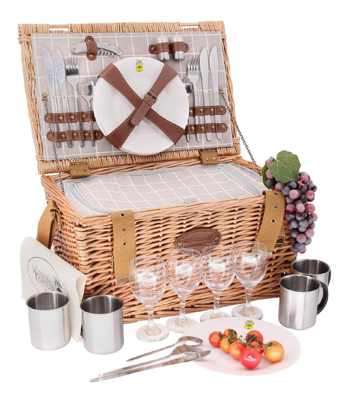 Cestini e panieri Caratteristiche cestino picnic persone 20 cm 140x280 cm