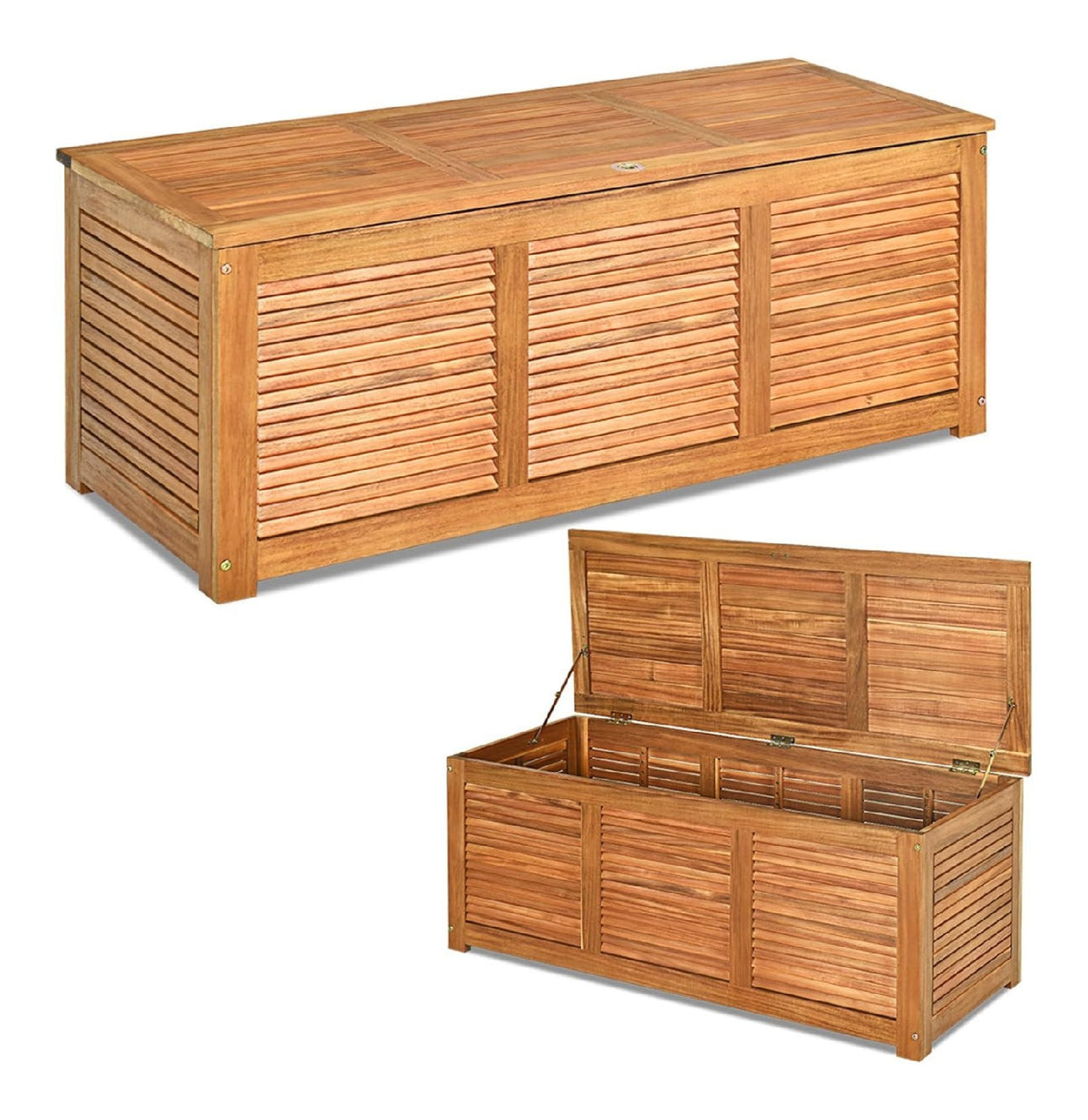 Struttura Legno Solido Durevole per giardino, Cassapanche e bauli 160 kg 38 cm