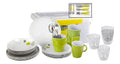 Set stoviglie melamina alta per giardino, Piatti