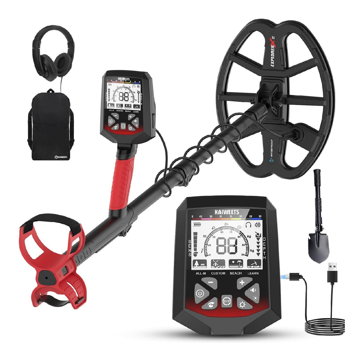 Metal detector Modalita Ricerca Tutti Tipi 28 cm 25 cm