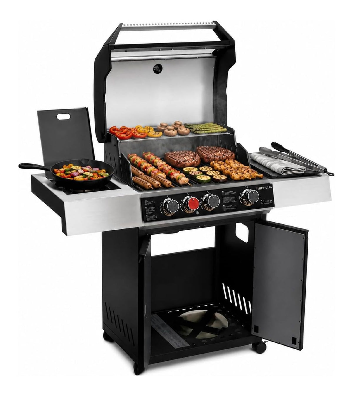 Griglie a propano per uso esterno barbecue Fireplus presenta design