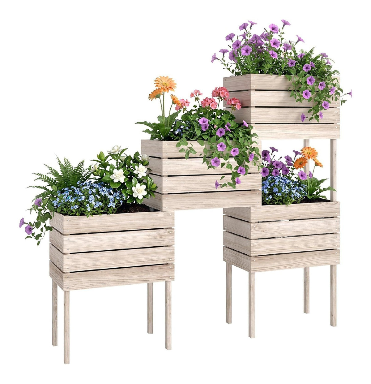 Kit per giardini fuori terra 50L 50kg con MULTI LIVELLO Questo letto