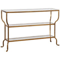 Tavolo consolle Deline finitura oro antico