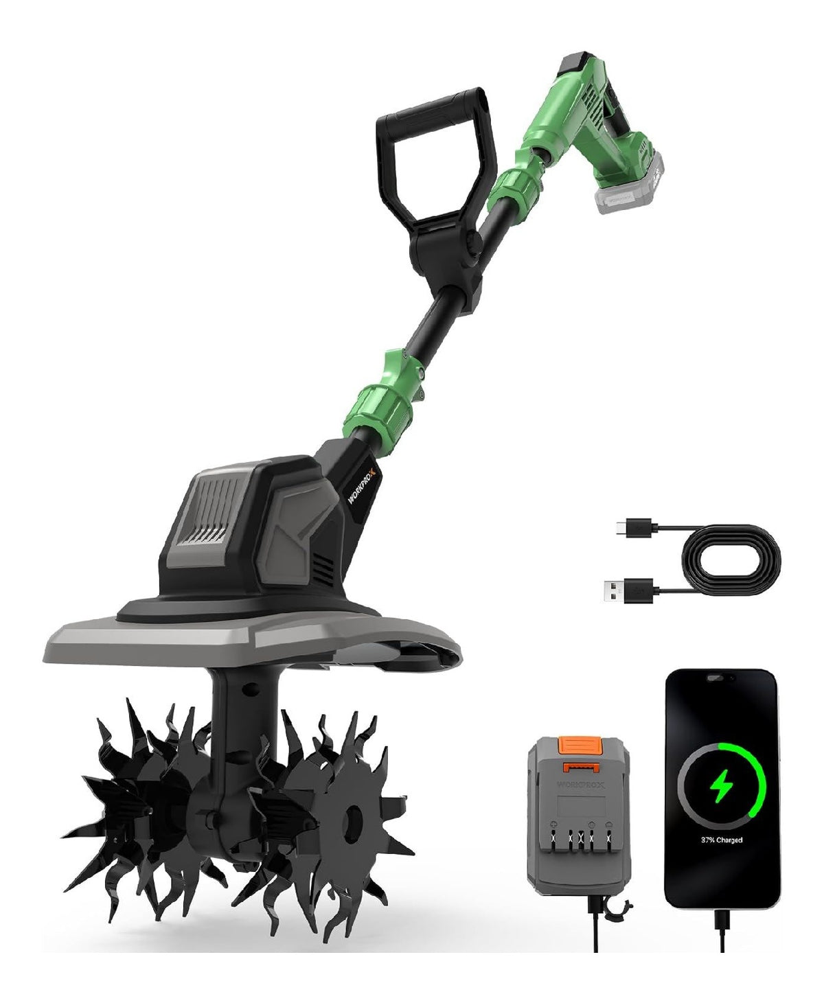 Motozappe per uso esterno Lavoro Preciso Piccole Aree 20 cm 4,7 kg