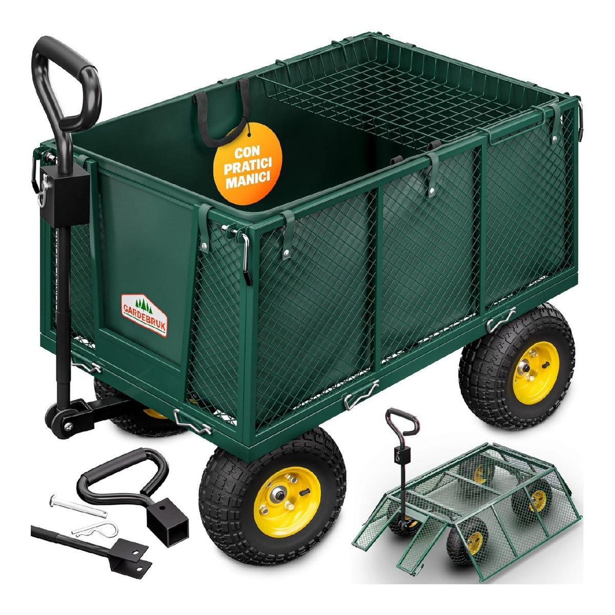 Carrelli e vagoni per uso esterno questo carrello giardino marca 114 cm 52 cm