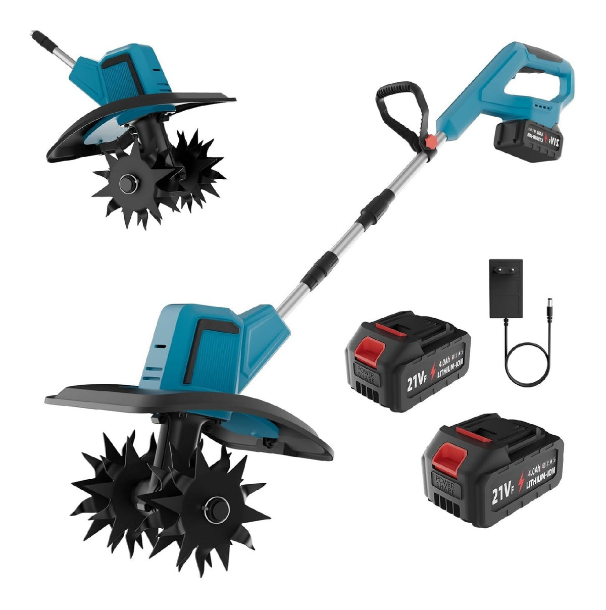 Motore brushless batterie Dimentica per giardino, Motozappe 550W 4.0Ah