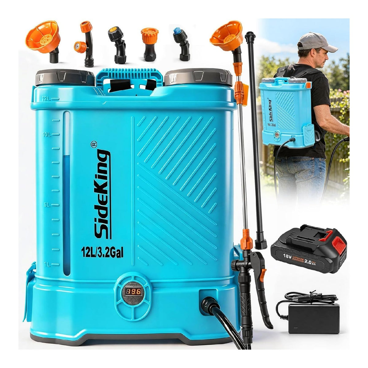 Pompe spruzzatrici per uso esterno Autonomia Estesa Compatibile Makita 18V