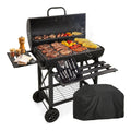 AMPIA AREA COTTURA griglia per giardino, Barbecue a carbone
