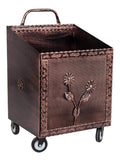 Portalegna con Design Elegante rame finiture