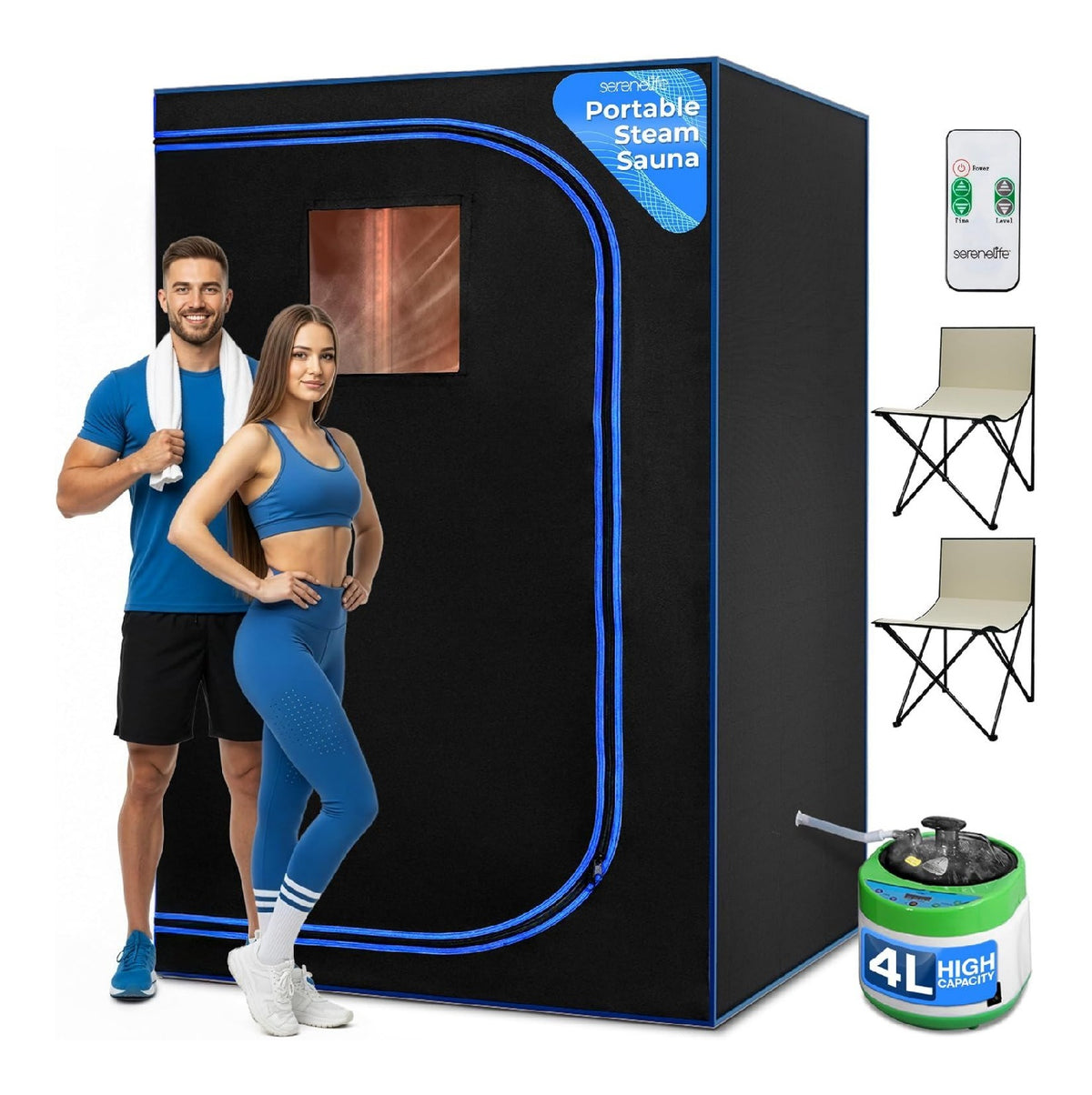ACCESSO FACILE sauna portatile Saune 80 cm 120 cm