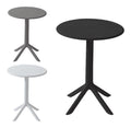 Tavolini da caffe Stabile resistente intemperie tavolo 60 cm 76 cm