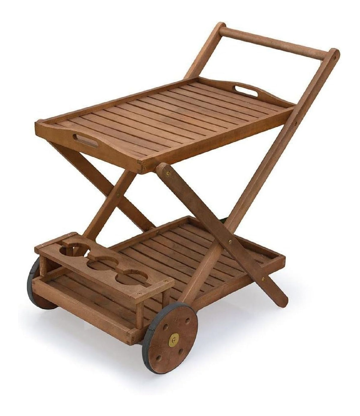 Elegante carrello ruote legno Carrelli portavivande