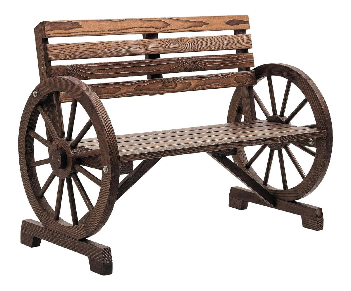 DESIGN RUSTICO RUOTA CARRO Panche 250 kg 97.5L